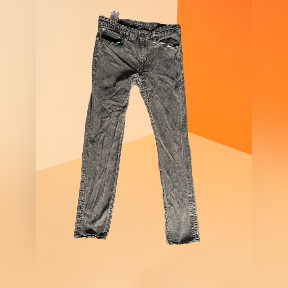 Levi's Men's Skinny Jeans - Dark Gray Mens Waist Sz 36